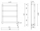 MARGAROLI 842 Box PANORAMA | электрический полотенцесушитель (хром)