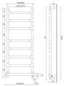 MARGAROLI 584/8M Box SERENO | электрический полотенцесушитель (хром)