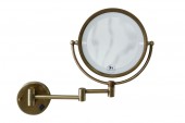 Migliore 531 | зеркало настенное с подсветкой (бронза)