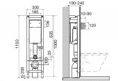 Migliore Quadra ML.QDR-27.663 | инсталляция для унитаза 190-240