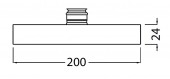 Migliore Ferrara ML.FRR-35.200CR | верхний душ 200x200 (хром)