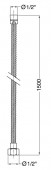 Migliore ML.RIC-30.150BR | шланг 1,5 м old bronze (старая бронза)