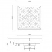 Migliore ML.OR-10.100BR Oriente | трап для душа (бронза)