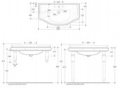 Migliore Bella ML.BLL-25.100.BI | раковина-столешница 100x54,5