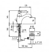 Migliore Bomond ML.BMD-9713BR | смеситель для раковины (старая бронза)