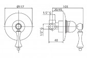 Migliore Bomond ML.BMD-9730CR | смеситель для душа (хром)