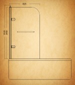 Migliore Diadema ML.DDM-22.815CR.TR | шторка для ванны в стиле ретро (профиль хром)