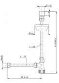 Nicolazzi 5548CR | кран для подводки воды для унитаза (хром)