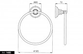 Nicolazzi Classica 1485CR | настенный полотенцедержатель-кольцо (хром)