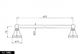 Nicolazzi Teide 1483CR | настенный полотенцедержатель 46 см (хром)