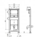 136179 OLI Urinal Sanitarblock| инсталляция для писсуара 