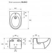 Opoczno OK-03-001 Bilbao | биде подвесное