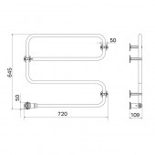 PAX TR standard 85 | электрический полотенцесушитель (хром)