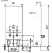 Sanit 995 | инсталляция для биде 1185x525