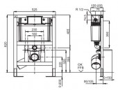 Sanit 995 N | инсталляция для унитаза 820x525