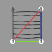 Energy Prestige | водяной полотенцесушитель 1000x500