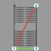 Energy Elite | водяной полотенцесушитель 1000x500