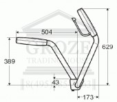 Поручни (подлокотники) для унитаза для инвалидов Ifo 98126 Support Arms