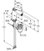 Kludi 522160575N Balance | смеситель для биде (хром)