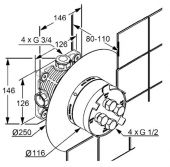 Kludi Flexx.Boxx 88011 встраиваемый блок скрытого монтажа 