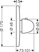 Термостат Hansgrohe Ecostat 15710000