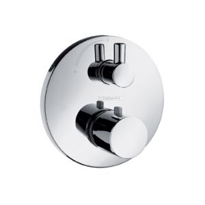 Hansgrohe Ecostat S 15701000 | термостат с запорным вентилем (хром) ― Сан-Топ