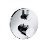 Hansgrohe Ecostat S 15701000 | термостат с запорным вентилем (хром)