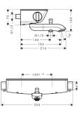 Hansgrohe Ecostat Select 13141000 | термостат для ванны и душа (хром)