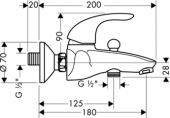 Hansgrohe Focus E 31740000 | смеситель для ванны