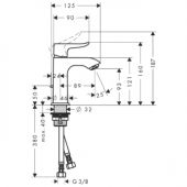 Hansgrohe Metris 31088000 | смеситель для раковины