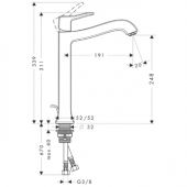 Hansgrohe Metris Classic 31078000 | смеситель для раковины