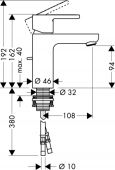 Смеситель для раковины Hansgrohe Metropol S 14061000