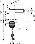 Смеситель для ванны Hansgrohe Metropol S 14461000