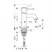 Hansgrohe Тalis Classic 14111000 | смеситель для раковины