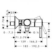 Hansgrohe Тalis Classic 14161000 | смеситель для душа