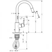 Hansgrohe Тalis S2 14872000 | смеситель для кухни