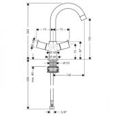 Hansgrohe Тalis 32030000 | смеситель для раковины