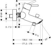 Hansgrohe Тalis 32440000 | смеситель для ванны