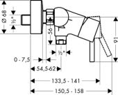 Hansgrohe Тalis 32640000 | смеситель для душа