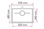 Stala Desire MonoEdge G52-60 | мойка для кухни 52x34