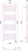 Сунержа Аркус 00-0532-1240 | электрический полотенцесушитель 1200x400 (левый)