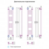 Сунержа Богема 00-0102-1015 | водяной полотенцесушитель 1000x150 (перемычка прямая)