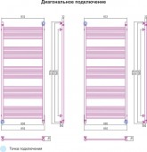 Сунержа Богема 00-0102-1880 | водяной полотенцесушитель 1800x800 (перемычка прямая)