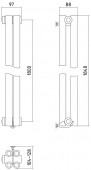 Сунержа Эстет 00-0330-1802 | дизайн-радиатор 1800x97(2 секции)