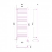 Сунержа Модус 00-0521-1240 | электрический полотенцесушитель 1200x400