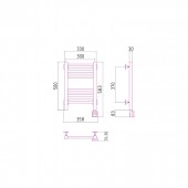 Сунержа Модус 00-0521-5030 | электрический полотенцесушитель 500x300