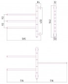 Сунержа Триада 00-0822-0540 | электрический полотенцесушитель 540x585